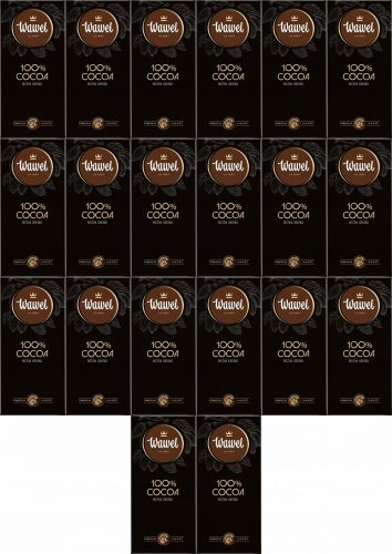 20x Wawel Premium Bitterschokolade 100% Kakao, 80g