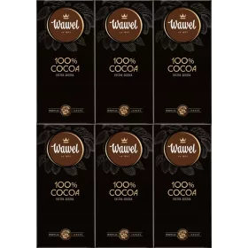 6x Wawel Premium Bitter Schokolade, 100% Kakao, 80g