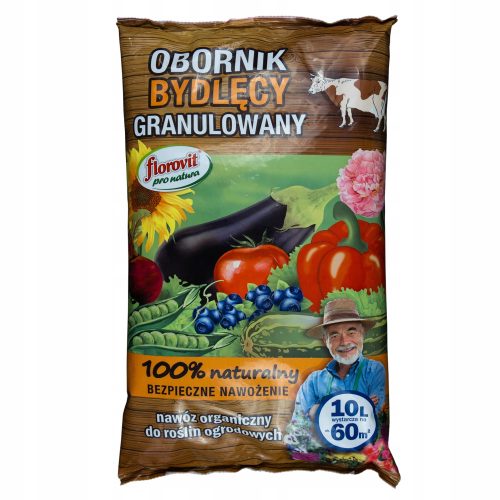 Gartendünger - Granulierter Rindermist Florovit Pro Natura 10 l
