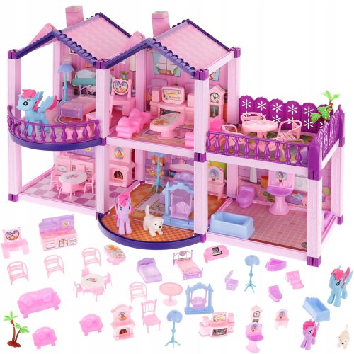  LandToys Puppenhaus-SETS – PUPPENHÄUSER UND PONYHÄUSER 36 cm