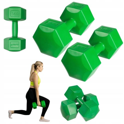  Feste Bitumenhanteln DrFit 2x 5 kg