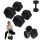  Feste Bitumenhanteln DrFit 2x 6 kg