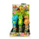 Pop-Up Lollipops Dino Friends - Ausziehbare Lollis in Dino-Dispensern, 12 Stück Mix Karton