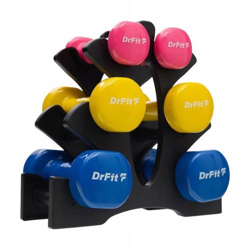  DrFit beschichtetes/gummiertes Vollhantelset