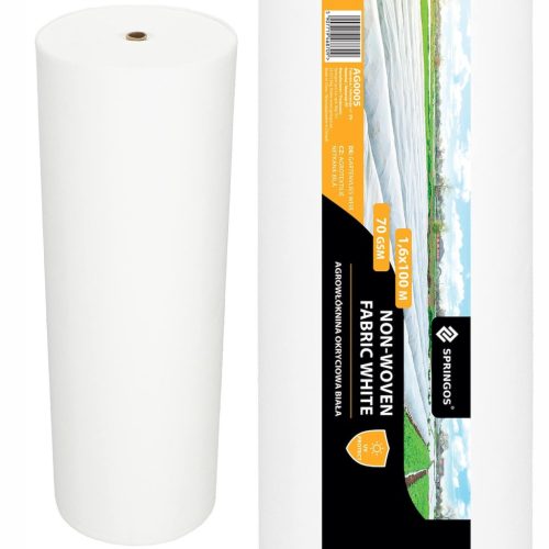  Bedeckendes Agrartextil (Winter-Frühling) Springos weiß 160 x 10000 cm 70 g/m²