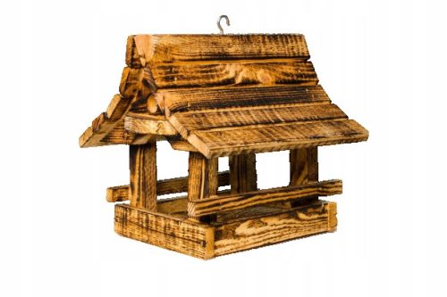  Mega großer Highlander-Futterspender aus Holz