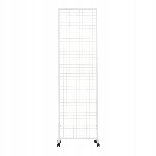 Gitter, Ständer, Premium-Display auf Rollen. 60 x 200. Weiß