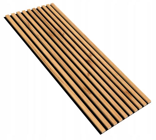 Lamellen auf einem Brett 275x46 dekoratives Wandpaneel EICHE handwerklich gold
