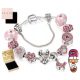  925 SILBER MICKEY MOUSE MODULARES DAMEN-ARMBAND MIT GRAVUR