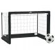 Mobiles Fußballtor mit einem Ball mit einem Durchmesser von 12 cm