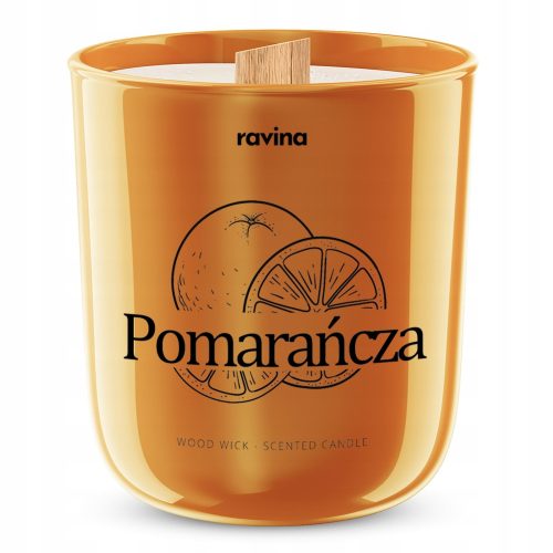 Kerzen Orange Ravina Soja-Duftkerze, 1 Stk.