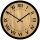 Uhr für zu Hause Wooden Story Wanduhr, Schwarz, Brauntöne, 32 cm