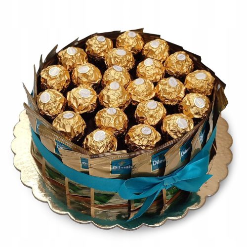 Coole, lustige Gadgets Raffaello-Süßigkeitenkuchen mit Twinings-Tee. Geburtstag Ein universelles Geschenk