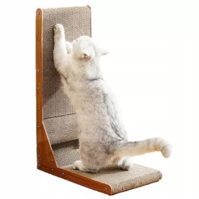    Eckkratzbaum für Katzen, Bettspielzeug, Katzenminzeball (F068)