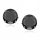  SILBERNE OHRRINGE p925 ZIRKONIA schwarze runde Ohrstecker Ohrstecker Zirkonia 10mm