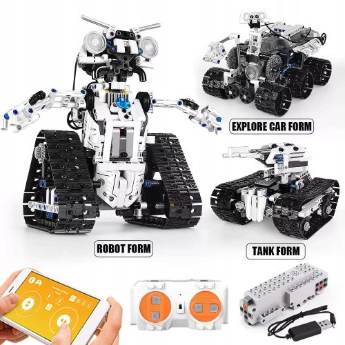  Transbot 3in1 RC Roboter - Blöcke 15046 MOLD KING 606 Stk.