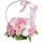 SCHÖNER Blumenstraußkorb mit duftenden Seifenblumen, 25 Seifenrosen, GESCHENK