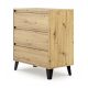  TopEshop Scandi 3S Kommode 70 x 39 x 78,5 cm Artisan-Eiche matt