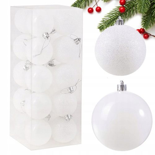  WEIHNACHTSKUGELN FÜR DEN WEIHNACHTSBAUM 8 cm SET MIT 20 WEIHNACHTSKUGELN, UNZERBRECHLICH