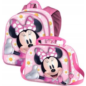    MINNIE MOUSE KINDERRUCKSACK 3D PREMIUM DISNEY + MINNIE MOUSE HANDTASCHE 3D PREMIUM DISNEY TASCHE