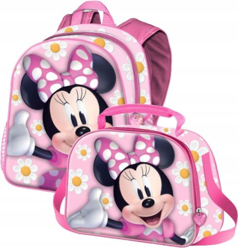  MINNIE MOUSE KINDERRUCKSACK 3D PREMIUM DISNEY + MINNIE MOUSE HANDTASCHE 3D PREMIUM DISNEY TASCHE