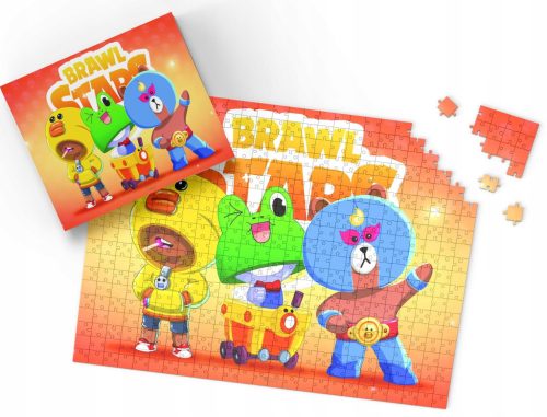  PUZZLE - BRAWLL STARSS BAJKA - WEIHNACHTSGESCHENKMUSTER - 110 Teile + BOX
