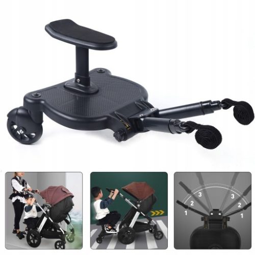 Vergaser für Freischneider - ZUSÄTZLICHER KINDERWAGEN 25KG MIT SITZ, SCHWARZ