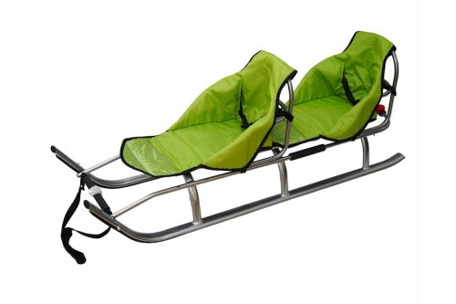  Traditioneller Skyline-Schlitten aus Metall und Kunststoff