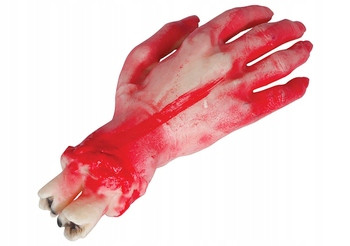  ABGETEILTE HAND HAND 20 CM BLUT HORROR HALLOWEEN