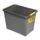 Boxen, Aufbewahrungsbehälter, Organizer Box mit Deckel, Grau- und Silbertöne
