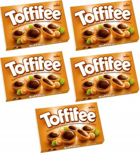 Toffifee Pralinen mit Haselnüssen in Karamell, 125g von Storck - 5er Pack