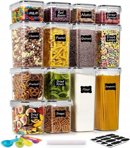 Lebensmittelbehälter Lebensmittelbehälter aus Kunststoff, 14er-Set + Gratis-Geschenk