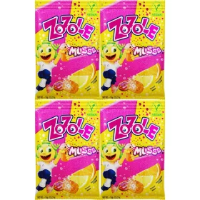   4er-Pack Zozole Musss Brausebonbons Zitrone und Orange, je 1kg