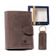  Peterson Geldbörse Naturleder braun PTN SET-M-1542L-CHM – Herren