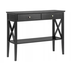  Beliani Avenue Kommode 35 x 100 x 80cm schwarz natur