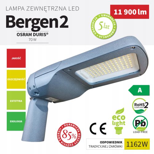  KochLights Straßenlampe 70 W 11900 lm netzbetrieben