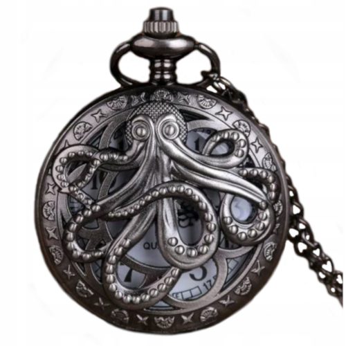  Herren Taschenuhr Oktopus Kette Vintage GESCHENK FÜR IHN