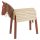  Holzpferd für Kinder zum Voltigieren und Reiten braun CREATIVE4KIDS
