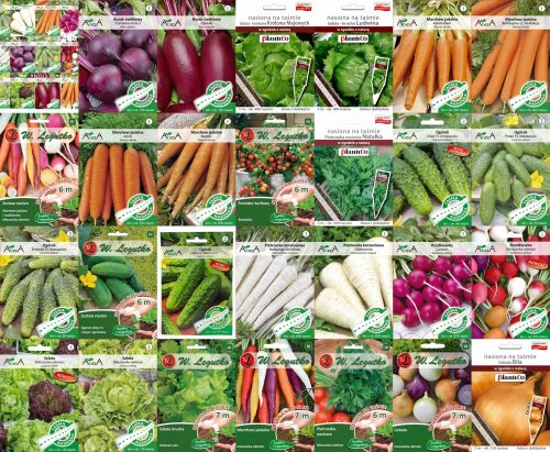  Gemüseset SAMEN AUF BAND 25 Packungen Samen