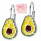  SILBERNE AVOCADO-GRÜNE OHRRINGE FÜR EIN MÄDCHEN, ENGLISCHES SILBER 925