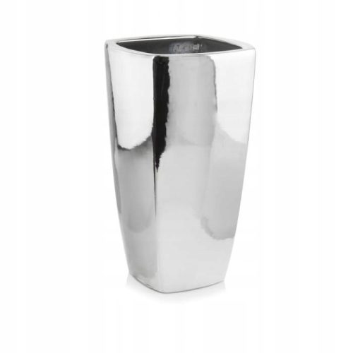  Polnix Blumentopf 61 cm x 38 x 61 cm Durchmesser 38 cm Keramik in den Farbtönen Grau und Silber