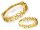  GOLDRING, DURCHGEBRACHT, GOLDBLÄTTER, Größe 333. 13