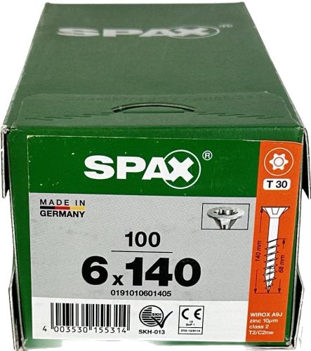 Spaxschrauben 6,0x140 Wirox TXTG, Packung à 100 Stk