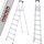 Höhere Leiter 3,35 m Aluminium bis 125 kg