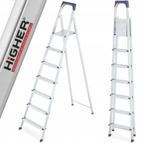 Höhere Leiter 3,35 m Aluminium bis 125 kg