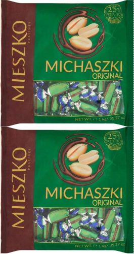 Michaszki Mieszko - Schokoladenumhüllte Nussbonbons, Doppelpack 1kg