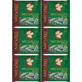   Michaszki Mieszko - Klassische Nusspralinen Überzogen mit Feinster Schokolade, 1kg x6