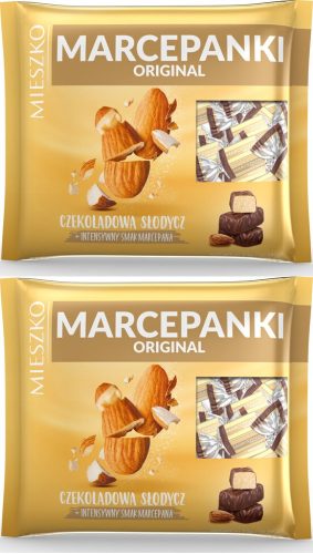 Marzipan Pralinen von Mieszko, Original, Vollmilchschokolade, 1kg Doppelpack