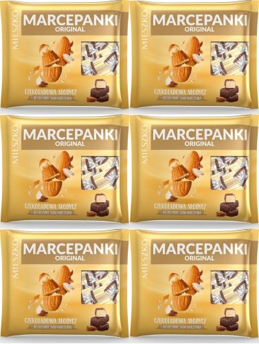 Marcepanki Original Mieszko - Marzipanpralinen in edler Schokolade, 1 kg (6er Pack)