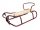  FANTASTISCHER METALLSCHLITTEN MIT RÜCKENLEHNE SONIA 90 cm